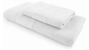 Sada ručníků CARRARA 1ks 60x100 cm a 1ks 40x55 cm 100% bavlna, bílá
