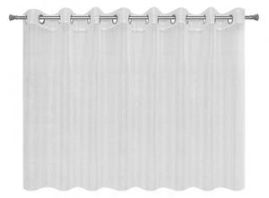Hotová záclona EMMA bílo-stříbrná - na průchodkách