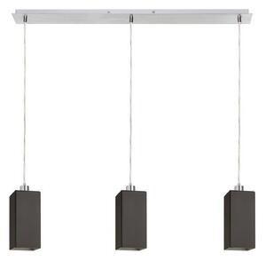 LIZ III 80 závěsná černá sklo/chrom 230V E27 3x11W - RED - DESIGN RENDL