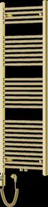 Mexen Mars, elektrické topné těleso 1500 x 500 mm, 600 W, zlatá lesklá, W110-1500-500-2600-50