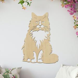 Dřevo života | Dřevěná dekorace Norské lesní kočky | Rozměry (cm): 28x40 | Barva: Javor