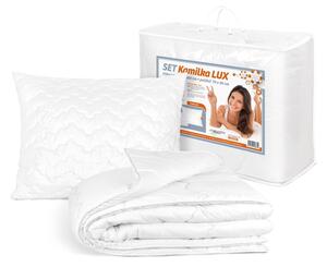 BELLATEX SET Kamilka LUX peřina a polštář Bílá 140x200, 70x90 cm