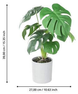 Eglo 428017 - Umělá rostlina v květináči TOBETSU 42x30 cm monstera