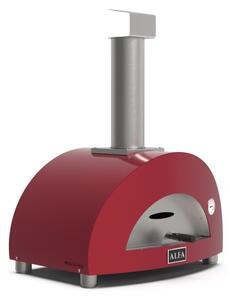 Pec na pizzu na dřevo Alfa Forni – 1 Pizza, červená
