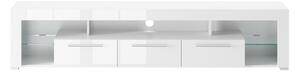 Szynaka Televizní stolek Turyn 02 200 cm bílý lesk