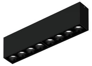 Wever & Ducré Lighting WEVER DUCRÉ LED stropní svítidlo Linoo 8.0, matná černá kovová, stmívatelný, Černá, Obývací pokoj / jídelna, Hliník, Moderní, Stropní svítidlo