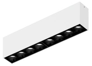 Wever & Ducré Lighting WEVER DUCRÉ LED stropní svítidlo Linoo 8.0, černý/bílý kov, stmívatelný, Černá, Obývací pokoj / jídelna, Hliník, Moderní, Stropní svítidlo