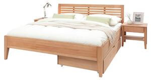 POSTEL, 180/200 cm, dřevo, barvy buku Linea Natura - Manželské postele
