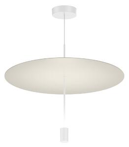 Wever & Ducré Lighting WEVER DUCRÉ LED závěsné světlo Shedda, Ø 55 cm, hedvábně šedé, 2700 K, stmívatelný, Hliník / šedá / zinek, Obývací pokoj / jídelna, Hliník, Moderní