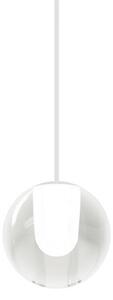 Wever & Ducré Lighting WEVER & DUCRÉ LED závěsné světlo Oplia 1.0, matná bílá, 2 700 K, Čirá / transparetní, Obývací pokoj / jídelna, Sklo, Moderní