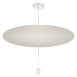 Wever & Ducré Lighting WEVER DUCRÉ LED závěsné světlo Shedda, Ø 70 cm, hedvábně šedé, 2700 K, stmívatelný, Hliník / šedá / zinek, Obývací pokoj / jídelna, Hliník, Moderní