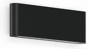 Wever & Ducré Lighting WEVER DUCRÉ LED venkovní nástěnné svítidlo Kiosk 2.0, černá, 2 700 K, stmívatelný, Černá, Hliník, Moderní