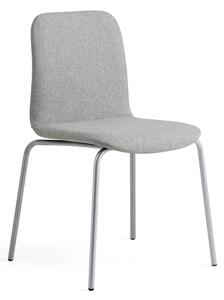 AJ Produkty Židle LABELL, 4 nohy, stříbrná/světle šedá