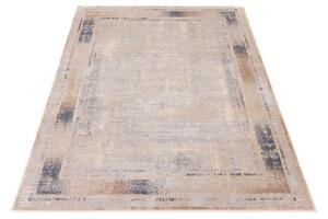 Kobercový ráj Moderní kusový koberec abstraktní Pula Ripple béžový Rozměr: 67x210 cm