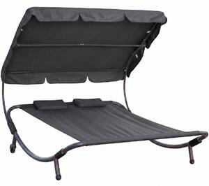 Relaxační lehátko pro 2 osoby Craftfield Bahama, černá