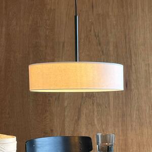 Dyberg Larsen závěsné světlo Calix, výška 12 cm, přírodní bílá, stmívatelný, Bílá / opál, Obývací pokoj / jídelna, Textil / tkanina / hedvábí, Design