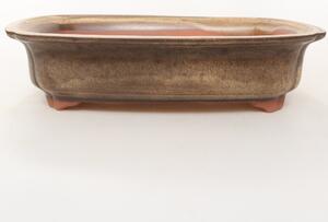 E-bonsai Keramická Skořápka 24,5 x 17,5 x 6 cm hnědá