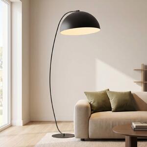 EMIBIG LIGHTING Stojací lampa Arcos, černá, výška 150 cm, kov, Černá, Obývací pokoj / jídelna, kov, Moderní
