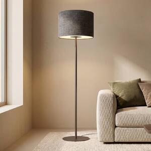 Nowodvorski Lighting Stojací lampa Amarela, černá melírovaná, textil, E27, Černá, Obývací pokoj / jídelna, Textil / tkanina / hedvábí, Moderní