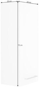 ZÁVĚSNÁ SKŘÍŇKA, bílá, 30/70/20 cm Xora - Závěsné skříňky do koupelny