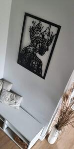 Kovová dekorace na zeď Lesní paní 60 x 84 cm