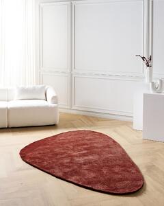 Viskózový koberec 160 x 230 cm tmavě červený TANDO