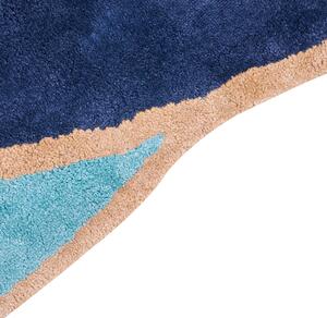 Viskózový koberec 200 x 200 cm námořnická modrá KANRACH
