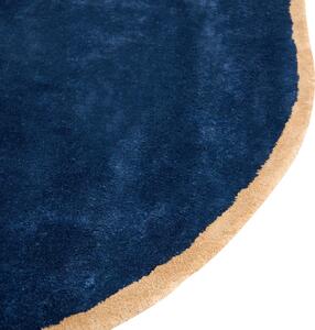 Viskózový koberec 200 x 200 cm námořnická modrá KANRACH