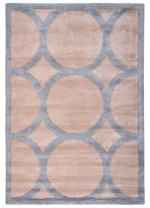Viskózový koberec 160 x 230 cm béžový/šedý MALAN