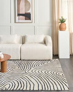 Viskózový koberec 200 x 300 cm černý/bílý RUMRA