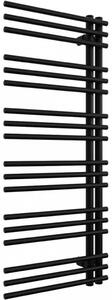 Koupelnový radiátor Burke - L/P - asymetrické připojení 50mm - 562W - černá matná - 1200x500 mm