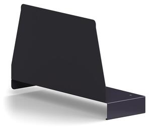 AJ Produkty Přepážka na polici RELY, levá, 160x300 mm, antracitová