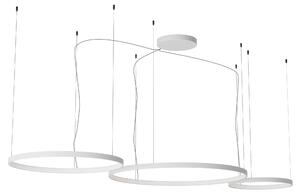 Redo Závěsné LED svítidlo ORION ø 500mm + 1000mm + 750mm, 176W Barva: Bílá, Stmívání, řízení: TRIAC