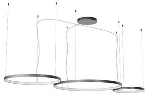 Redo Závěsné LED svítidlo ORION ø 500mm + 1000mm + 750mm, 176W Barva: Černá, Stmívání, řízení: TRIAC