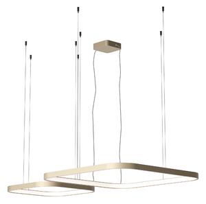 Redo Závěsné LED svítidlo ORION š: 500mm + 750mm, 96W Barva: Hnědá, Stmívání, řízení: TRIAC