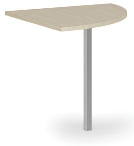 Rohová přístavba pro kancelářské pracovní stoly PRIMO, 800 mm, wenge
