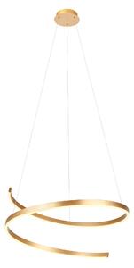 Redo Závěsné LED svítidlo SCROLL ø 750mm, 46W Barva: Bronzová