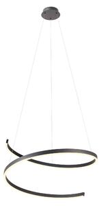 Redo Závěsné LED svítidlo SCROLL ø 750mm, 46W Barva: Černá