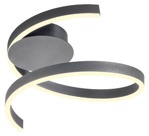 Redo Stropní LED svítidlo SCROLL ø 405mm, 27W Barva: Černá