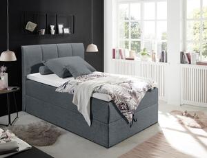 POSTEL BOXSPRING, 120/200 cm, textil, antracitová MID.YOU - Postele boxspring, Online Only