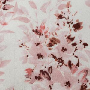 Bílo růžová flano deka POWDERY 150 x 200 cm