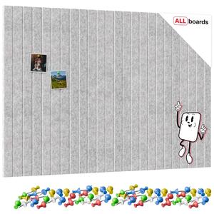 Filcové panely na zeď 120×80 cm šedé, Z12_FELT40x20GREY