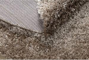 Makro Abra Kulatý shaggy koberec FLUFFY béžový Rozměr: průměr 120 cm