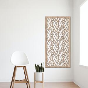 Dřevo života | Dřevěný dekorační panel LEAF III | Rozměry (cm): 20x40 | Barva: Černá