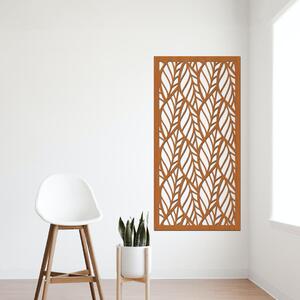 Dřevo života | Dřevěný dekorační panel LEAF III | Rozměry (cm): 20x40 | Barva: Světlý dub