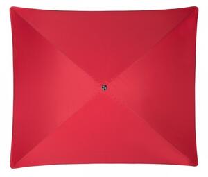 Doppler SUNLINE WATERPROOF 230 x 190 cm – balkónový naklápěcí slunečník červený (kód barvy 809)