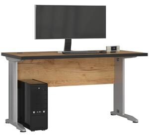 Ak furniture Volně stojící počítačový stůl BM-135 dub craft zlatý