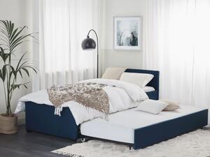 Rozkládací postel 90 cm MERMAID (s roštem) (modrá). 1007333