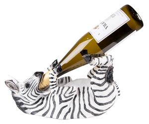 Držák na láhev v podobě ležící zebry