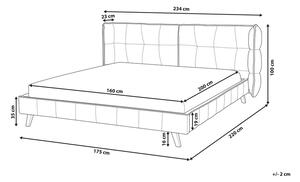 Manželská postel 160 cm SENEL (s roštem) (zelená). 1007512